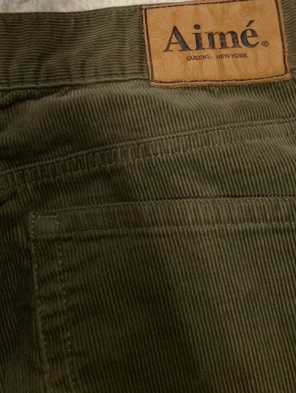 Aime Leon Dore Pants Mens Micro Cord Olive 5 Pockets FW22